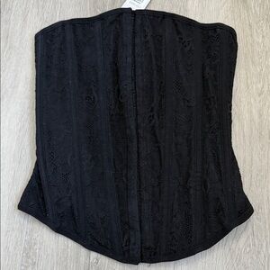 NWT Garage Black Lace Corset Top size XXS